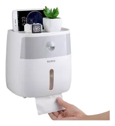Dispensador De Papel Higenico Con Cajon Organizador De Baño