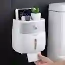 Dispensador De Papel Higenico Con Cajon Organizador De Baño