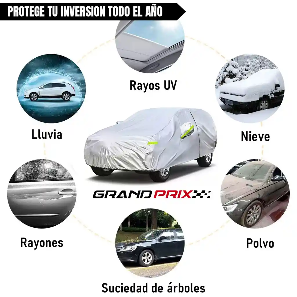 Pijama Carpa Carro Suv Premium Grandprix Impermeable Felpa