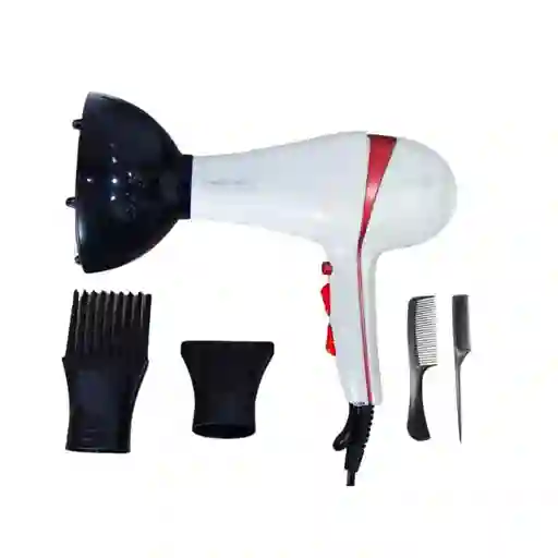 Secador 5 En 1 Newbabyllss 4.000 Watts (blanco Perlado)