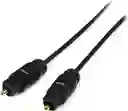 Cable De Audio Fibra Óptica Digital Negro De 5 Metros