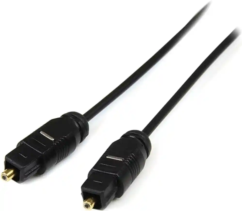 Cable De Audio Fibra Óptica Digital Negro De 5 Metros