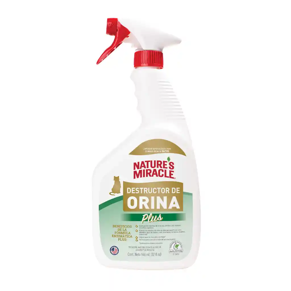 Espuma Destructora De Orina Gato Nature Miracle