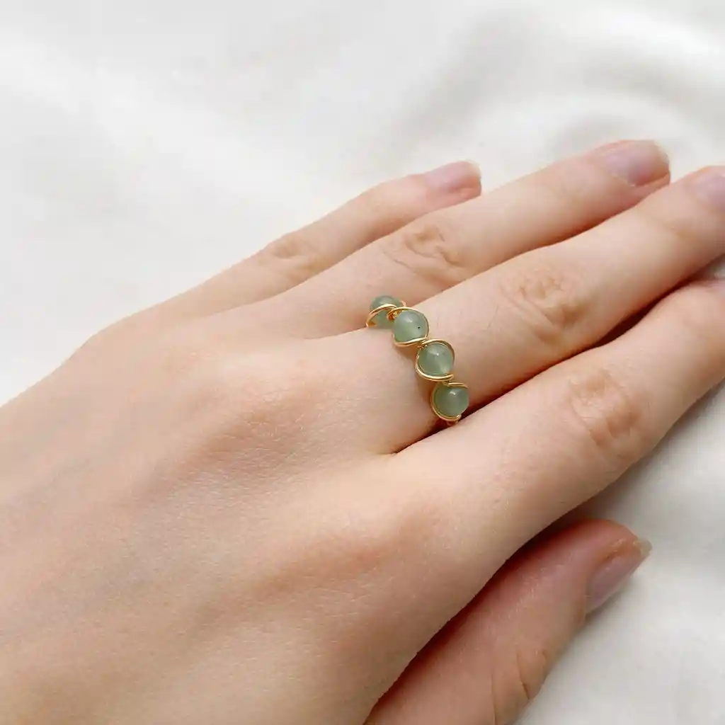 Anillo Cuarzo Jade