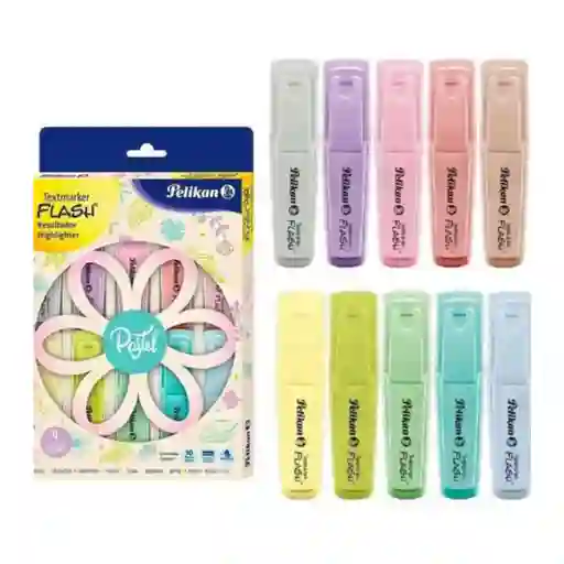Resaltadores Pasteles Pelikan X 10 Und