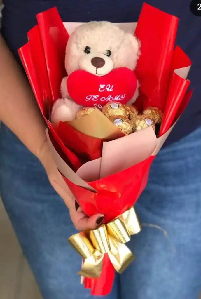 Bouquet Peluche Pequeño Chocolates