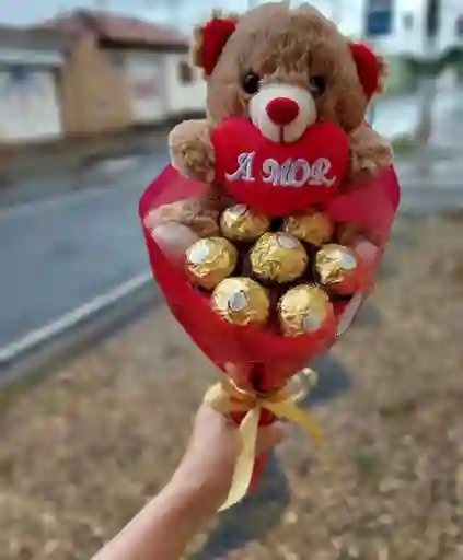 Bouquet Peluche Pequeño Chocolates