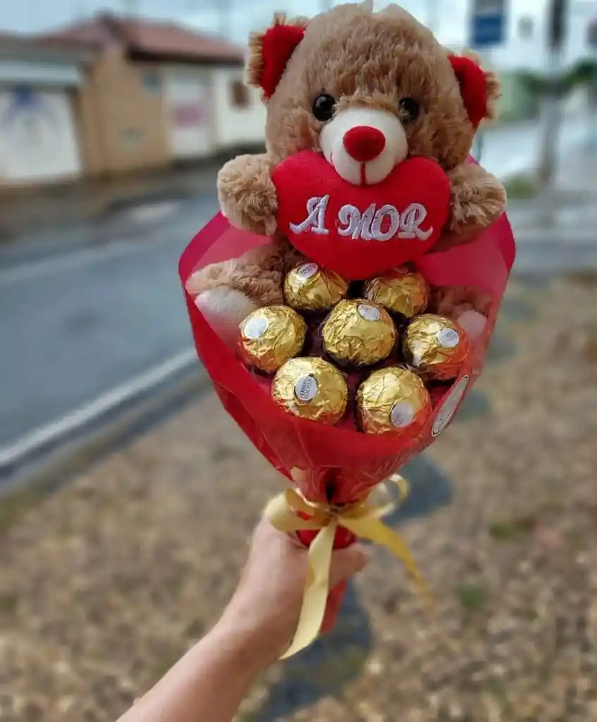 Bouquet Peluche Pequeño Chocolates