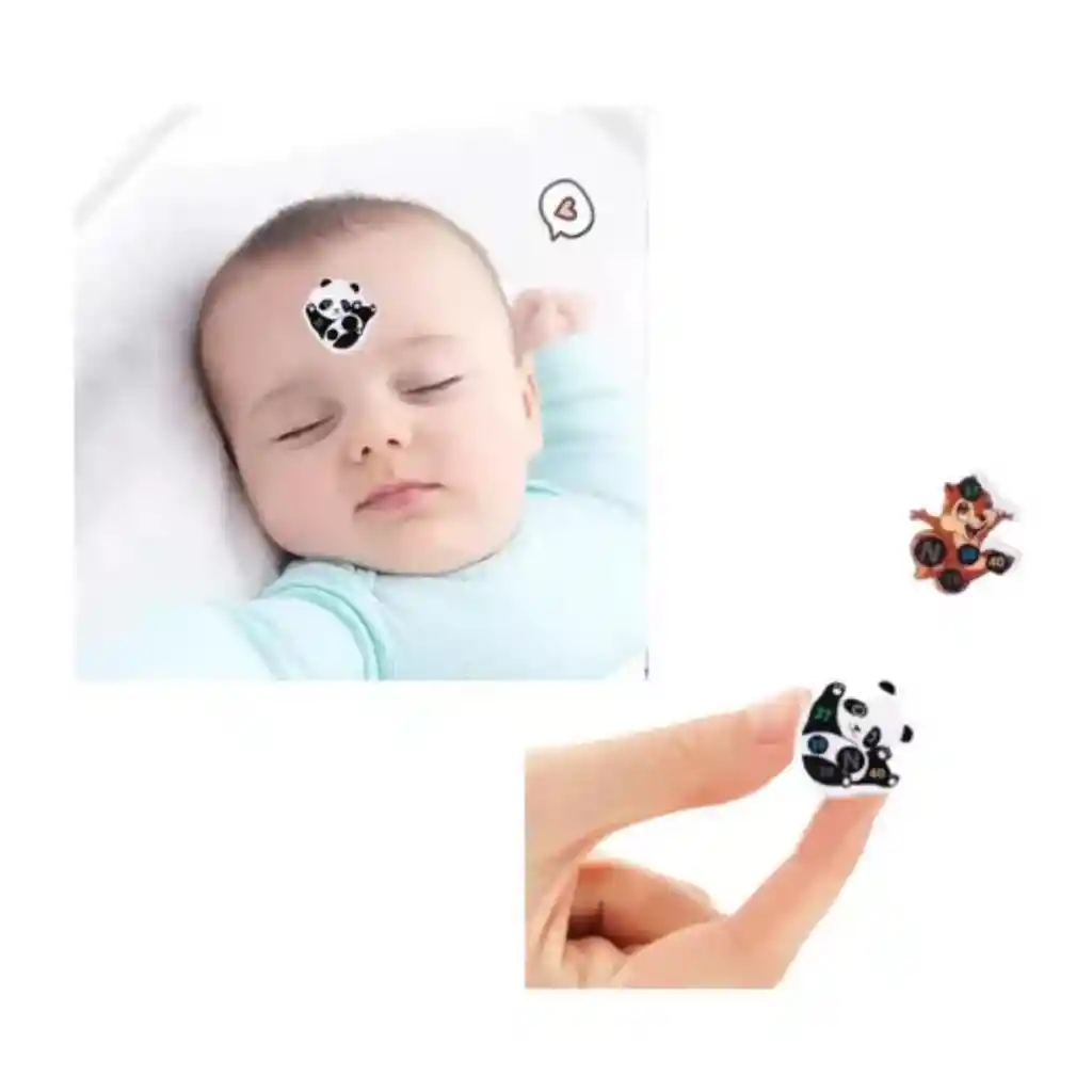 Medidor De Fiebre Niños Bebes Sticker De Temperatura Parche