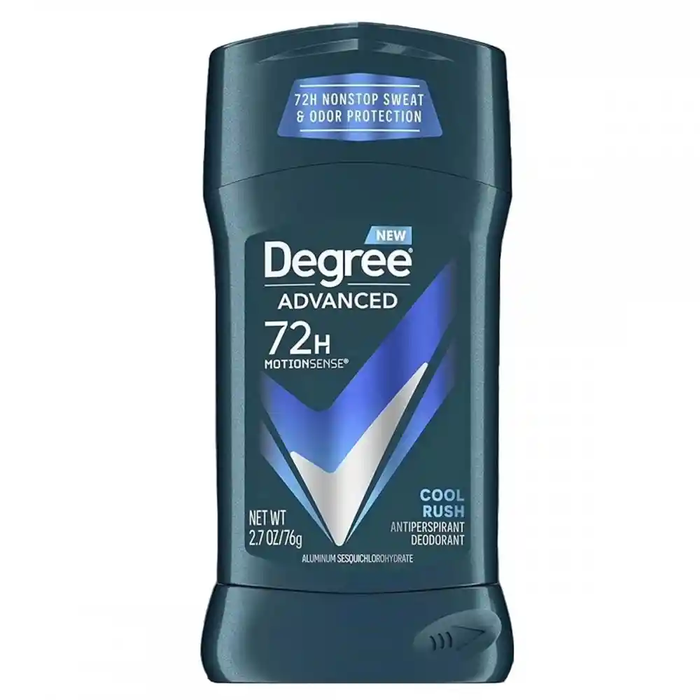 Degree Mens Desodorante Antitranspirante Advanced Protection En Seco Cool Rush 72 H Motionsense 2.7 Oz (76 G)