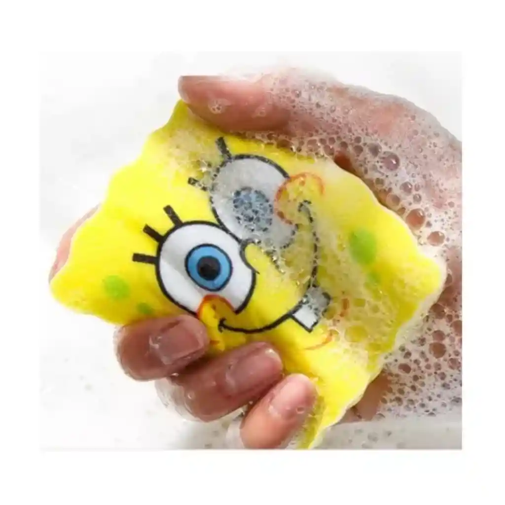 Escurridor Bob Esponja Con Soporte Porta Esponja Con Drenaje