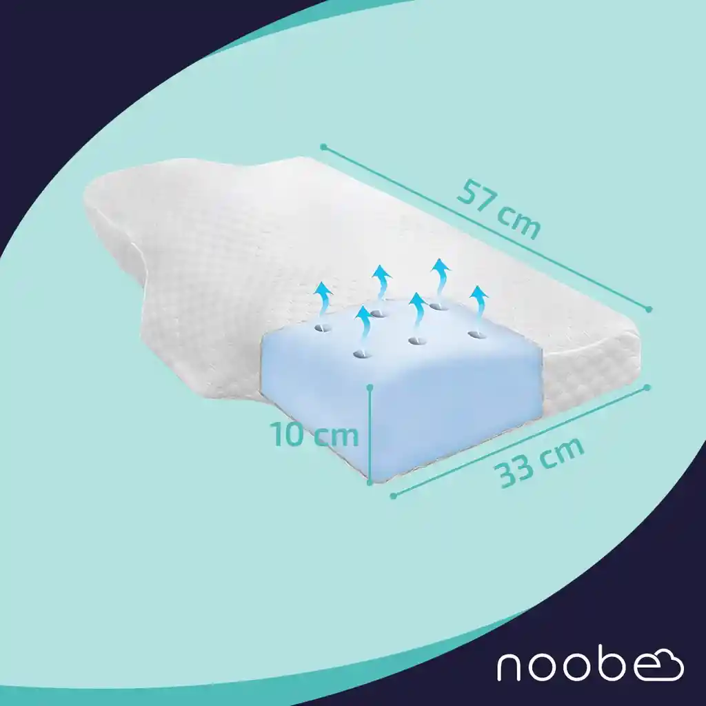 Almohada Viscoelastica Memory Foam Noobe Cervical