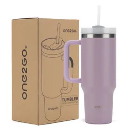 Vaso Termo Termico Manija Y Pitillo 1,2l One2go Acero Inox