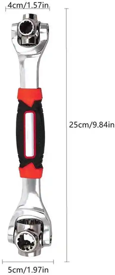 Llave Inglesa Universal Giratoria 360º Con 48 Funciones