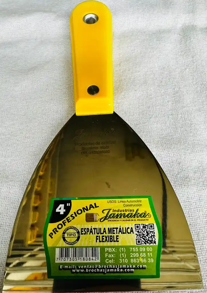 Espátula De 4" Acero Inox Jamaka