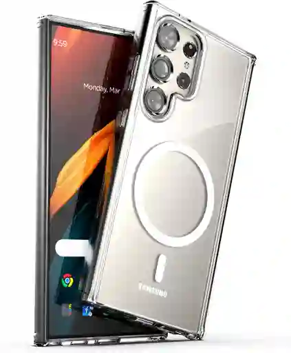 Estuche Rígido Transparente Para Samsung S24 Ultra Compatible Con Magsafe