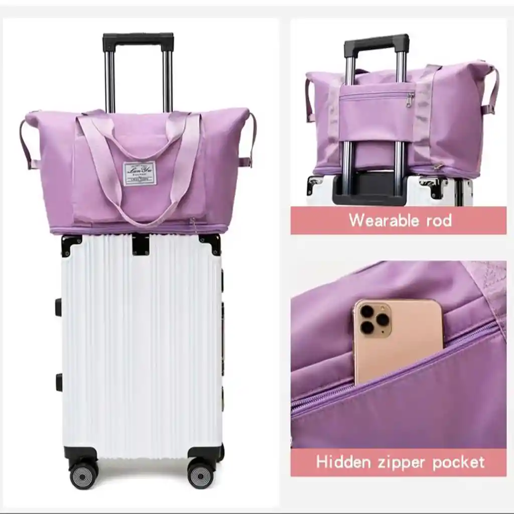 Bolso Plegable Impermeable: Ideal Para Viajes, Espacioso