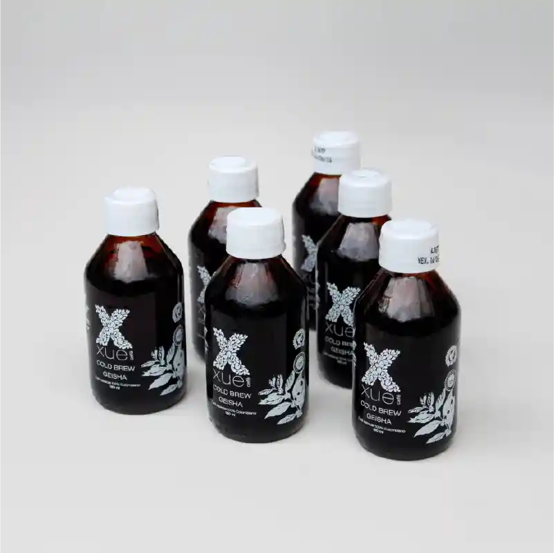 Cold Brew Xue Café - Geisha - Café Especial Filtrado En Frío - Six Pack (6 Botellas)