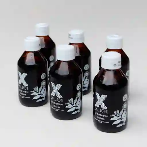Cold Brew Xue Café - Geisha - Café Especial Filtrado En Frío - Six Pack (6 Botellas)