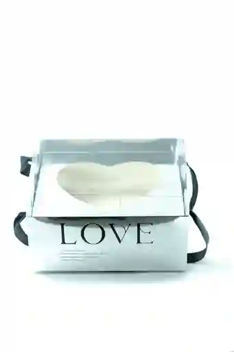Caja De Regalo Con Tapa De Acetato Y Agujero De Corazón