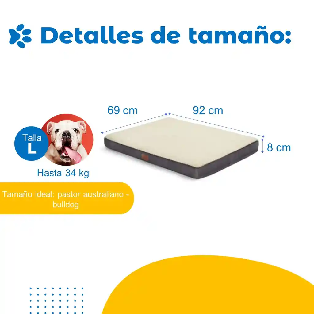 Cama Mascota Perro Reversible Lavable Grande Petpal