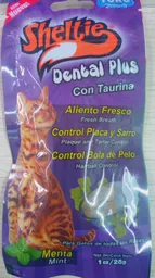 Sheltie Gato Dental Plus Con Taurina Sabor A Menta X 28g