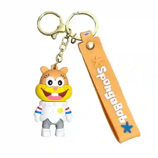 Llavero Silicona 3d Arenita Bob Esponja