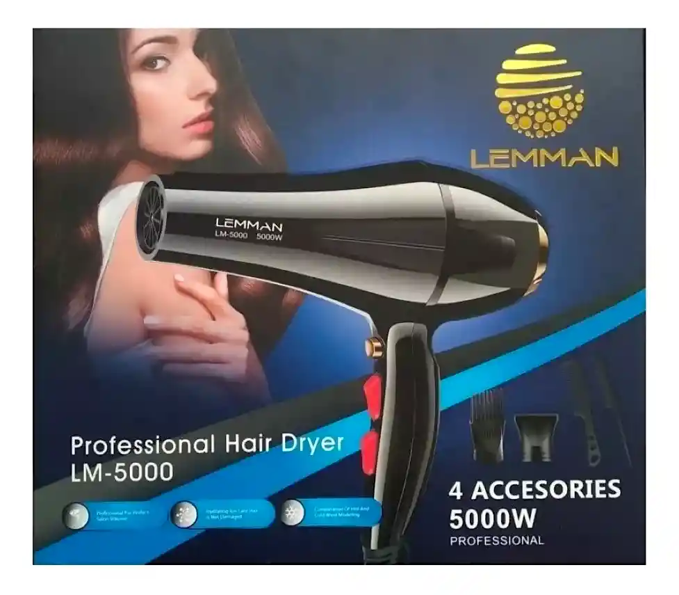 Secador De Cabello Lemman 5000 Watts