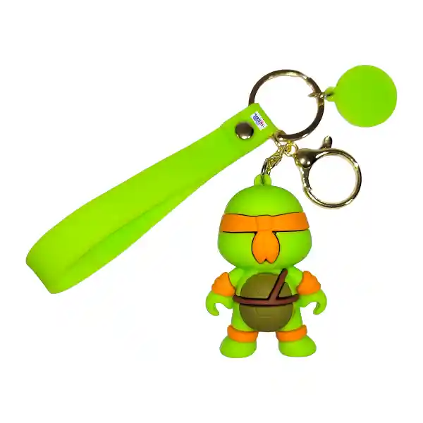 Llavero Silicona 3d Michelangelo Tortugas Ninja