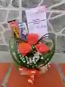 Cajita 3 Rosas Mas Chocolate