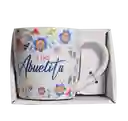 Kit Taza De Porcelana Para Mamá Y Abuela