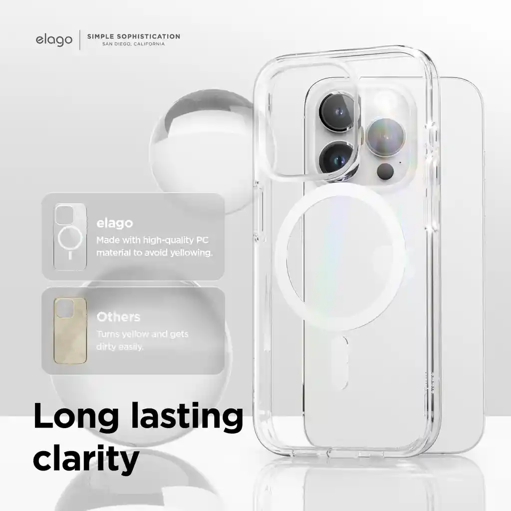 Elago Estuche Para Iphone 15 Pro Magsafe En Transparente