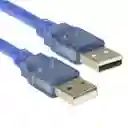 Cable Usb 2.0 Macho A Usb Macho Desoxigenado De 30cm- Ideal Cajas Disco Duro-bases Refrigerantes