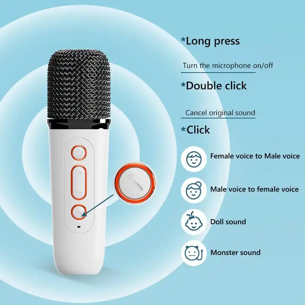 Parlante Bluetooth Karaoke Inalámbrico Con Micrófono