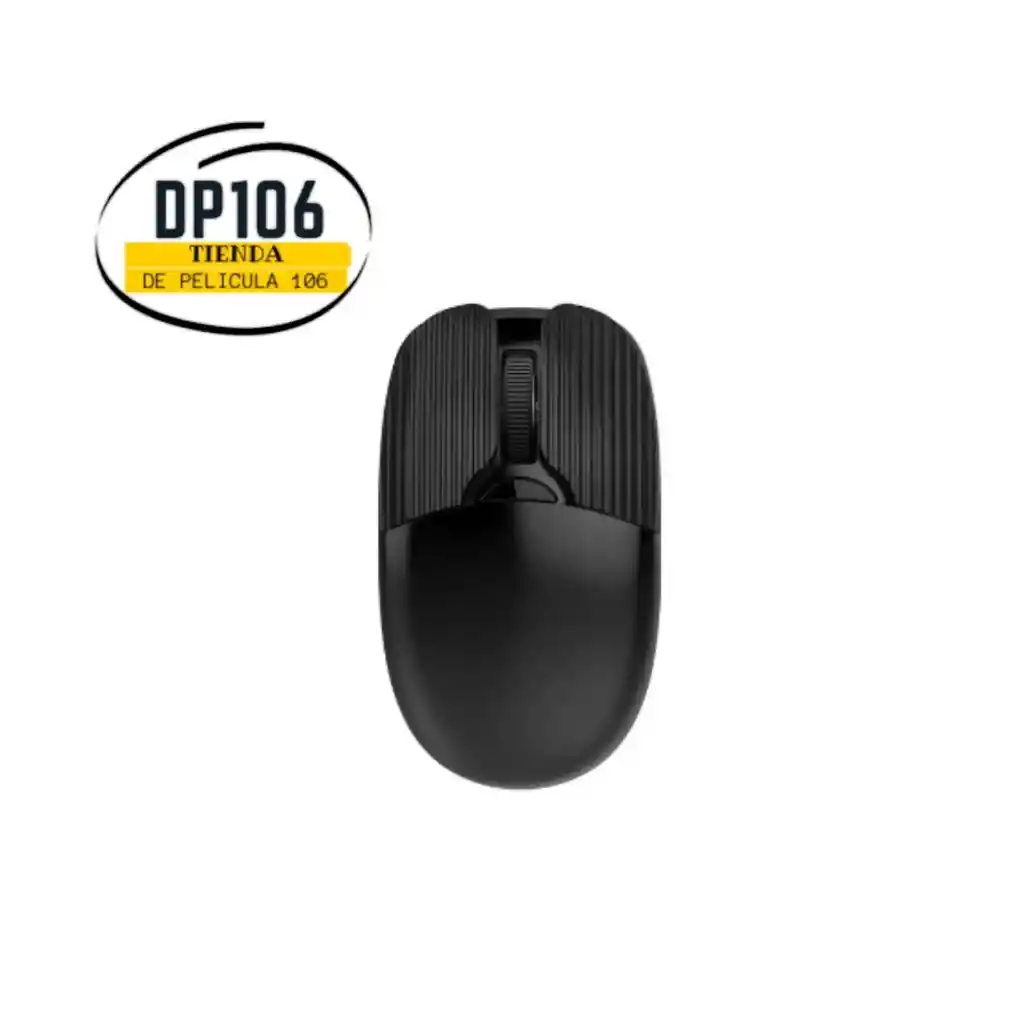 Mouse Inalambrico Recargable Negro Ergonomico 2.4ghz