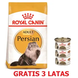 Royal Canin Gato Persa Adulto X 2kg + 3 Latas