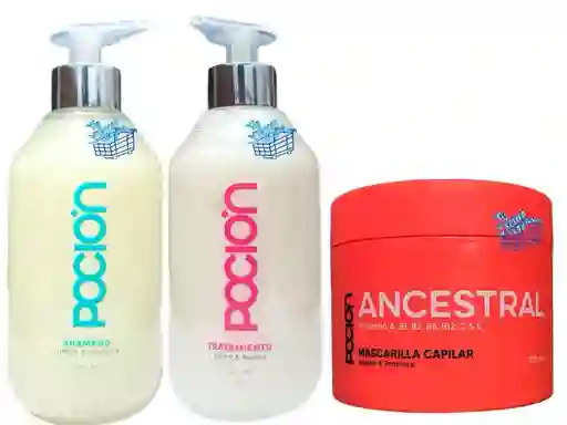 Mascarilla Ancestral, Shampoo Y Tratamiento Acondicionador La Poción