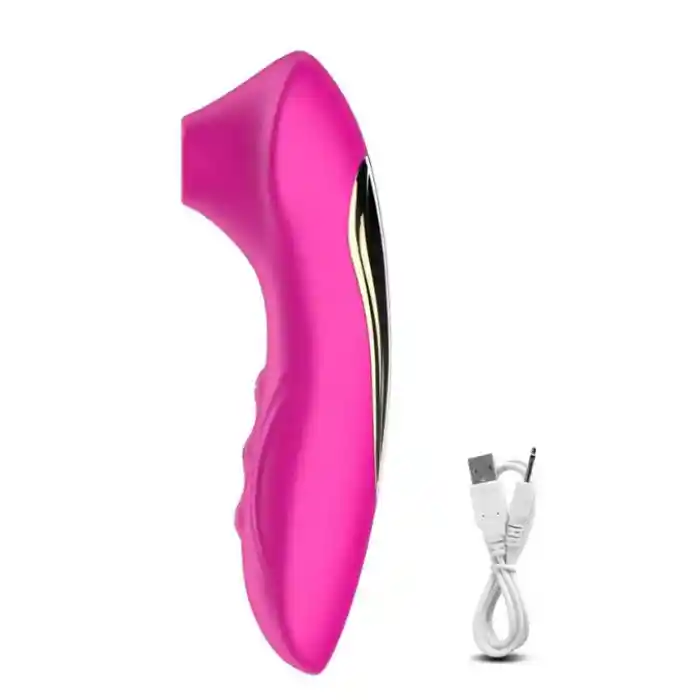 Vibrador Succionador De Clitoris (recargable Usb) 10 Frecuencias De Succion