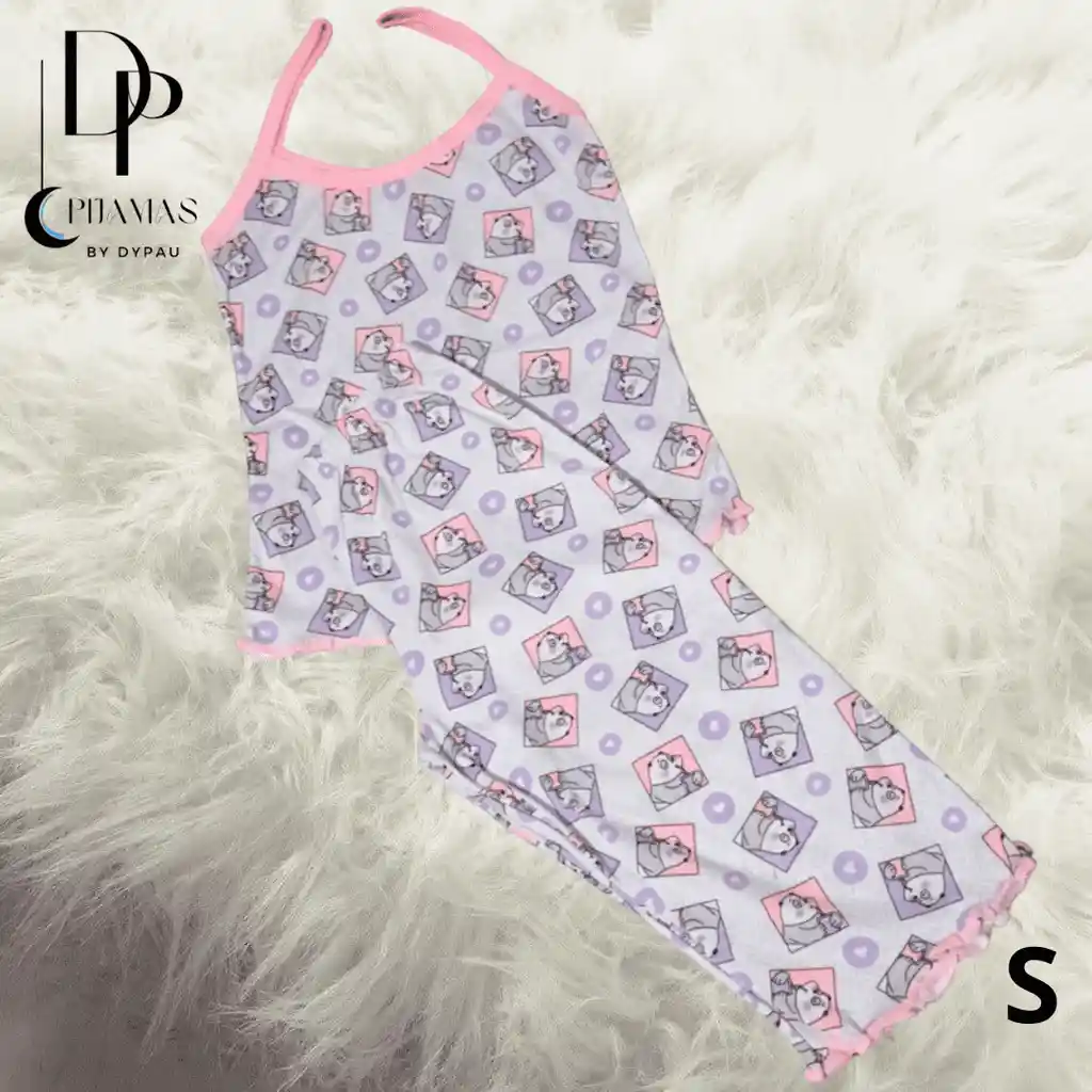 Pijama Capri Para Mujer Talla S