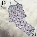 Pijama Para Mujer En Capri Talla Xl