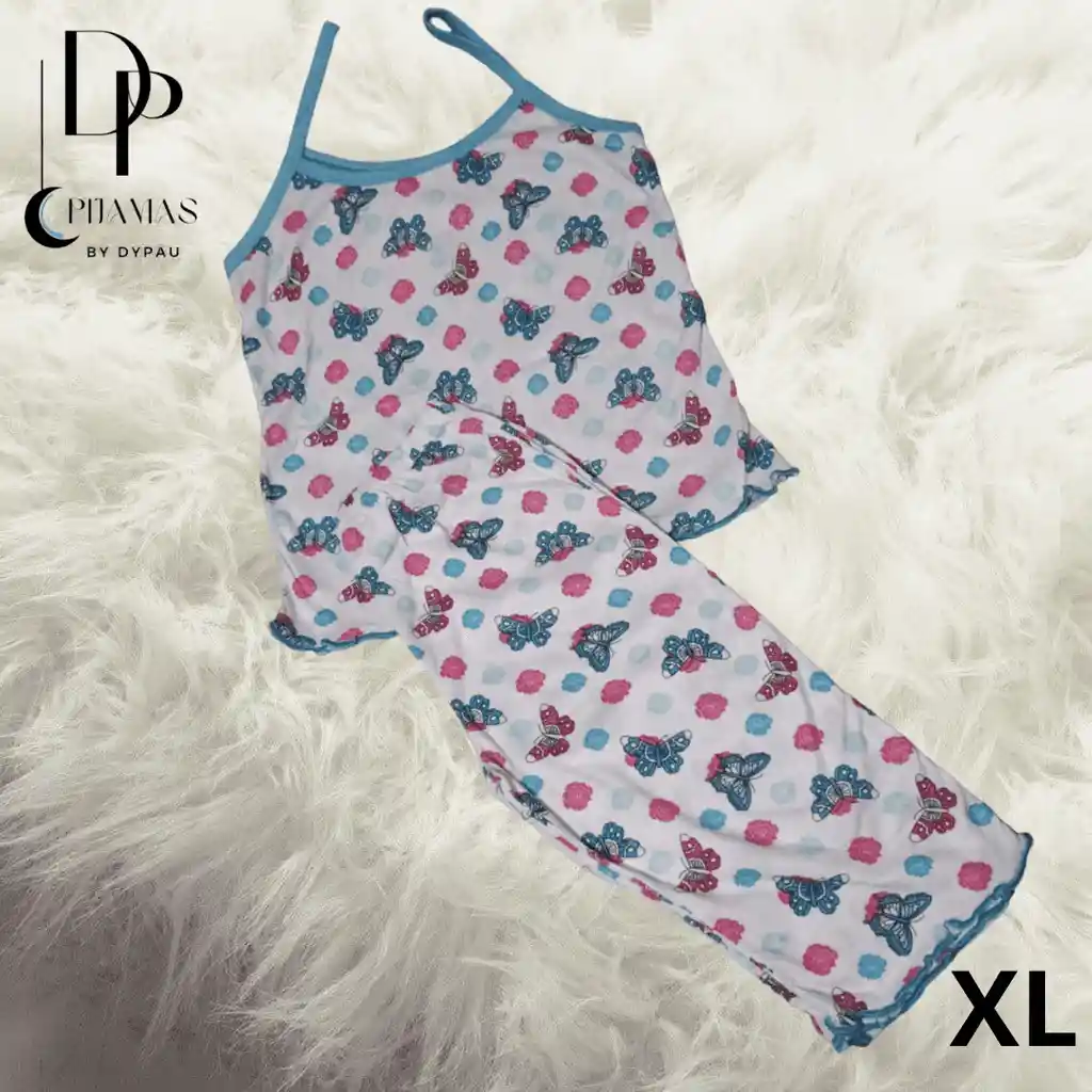 Pijama Para Mujer En Capri Talla Xl