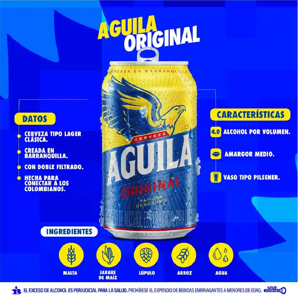 Aguila Cerveza Original Pack X 24unidades