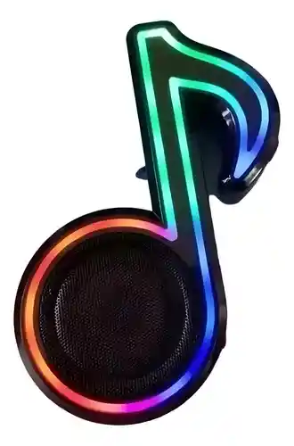 Parlante Portátil Bluetooth Retroiluminado Rgb Usb Tik Tok