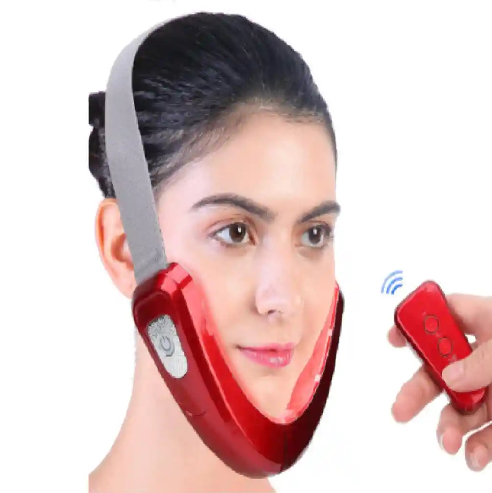 Reductor Quita Papada Facial Masajeador Led Vibración Cuello