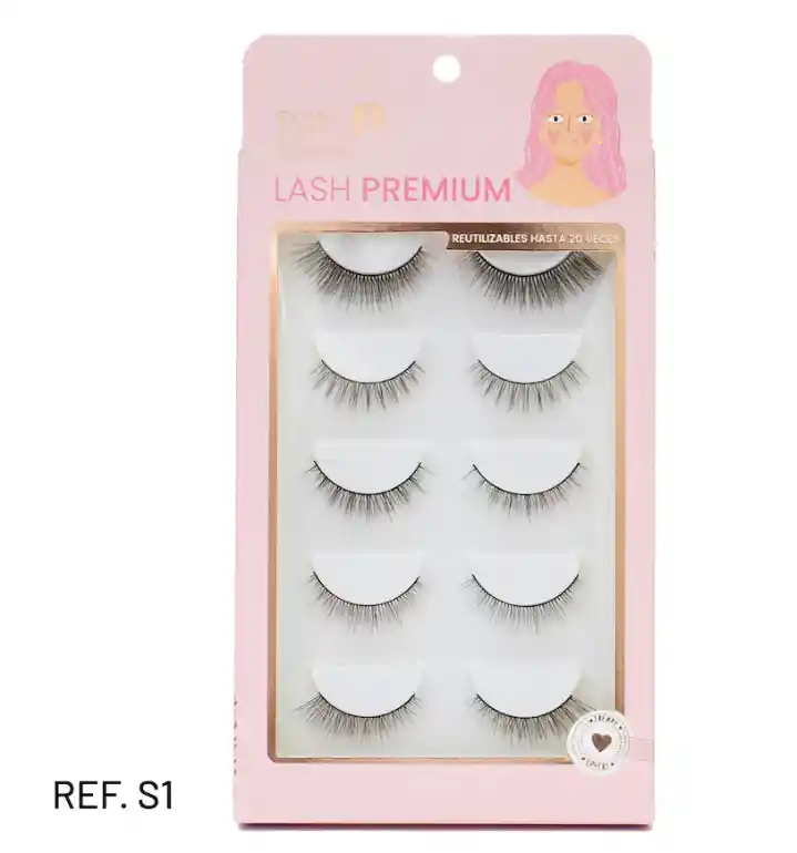 Pestañas Trendy Set X5 Lash Premium Ref Lps1