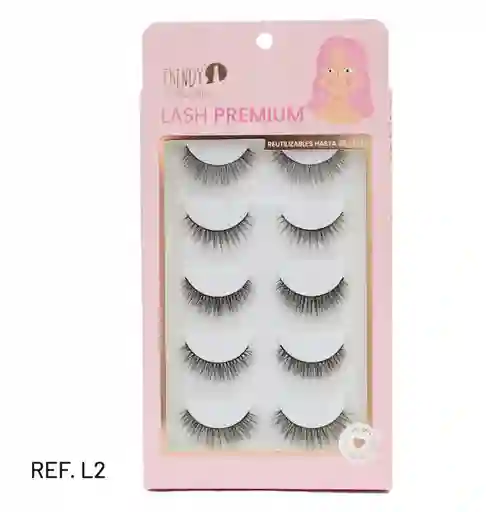 Pestañas Trendy Set X5 Lash Premium Ref Lpl2