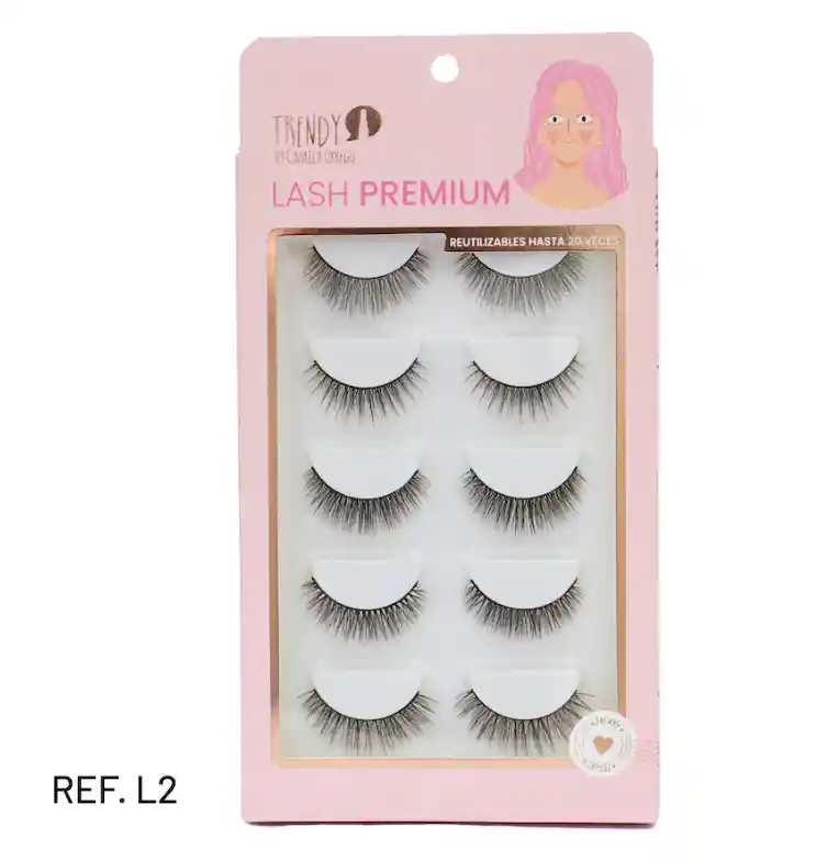 Pestañas Trendy Set X5 Lash Premium Ref Lpl2