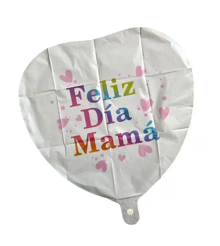 Globo Metalizado Corazon Feliz Dia Mama