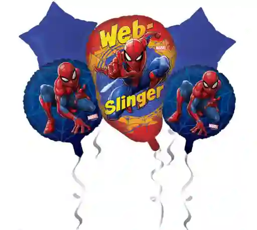 Set Globos Figura Spiderman 45x45 Cms