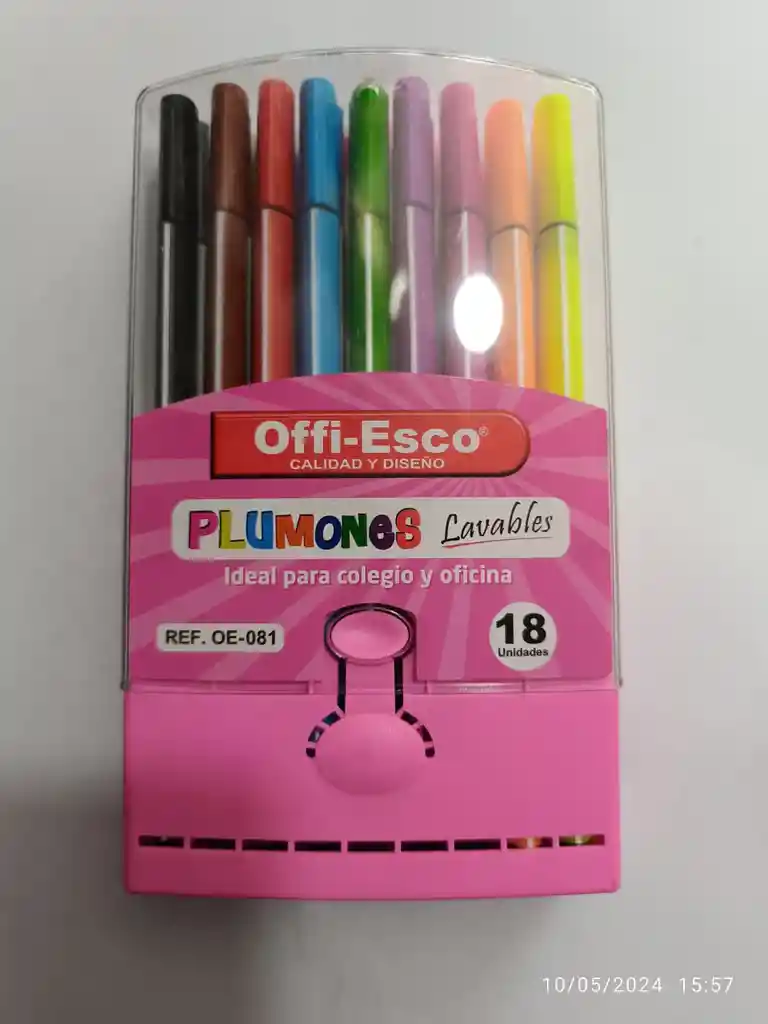 Plumones Lavables X18